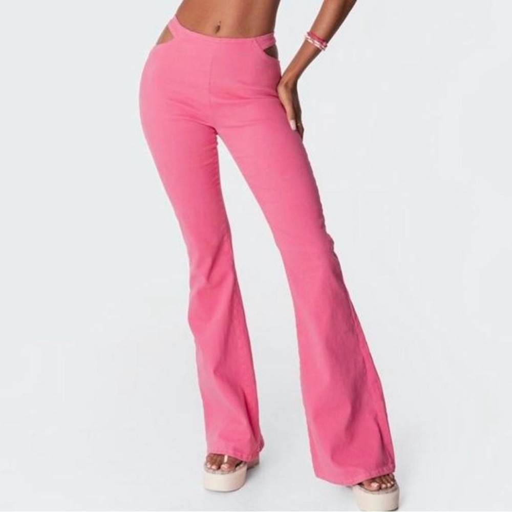 EDIKTD Euphoria inspired Pink Flare Pants